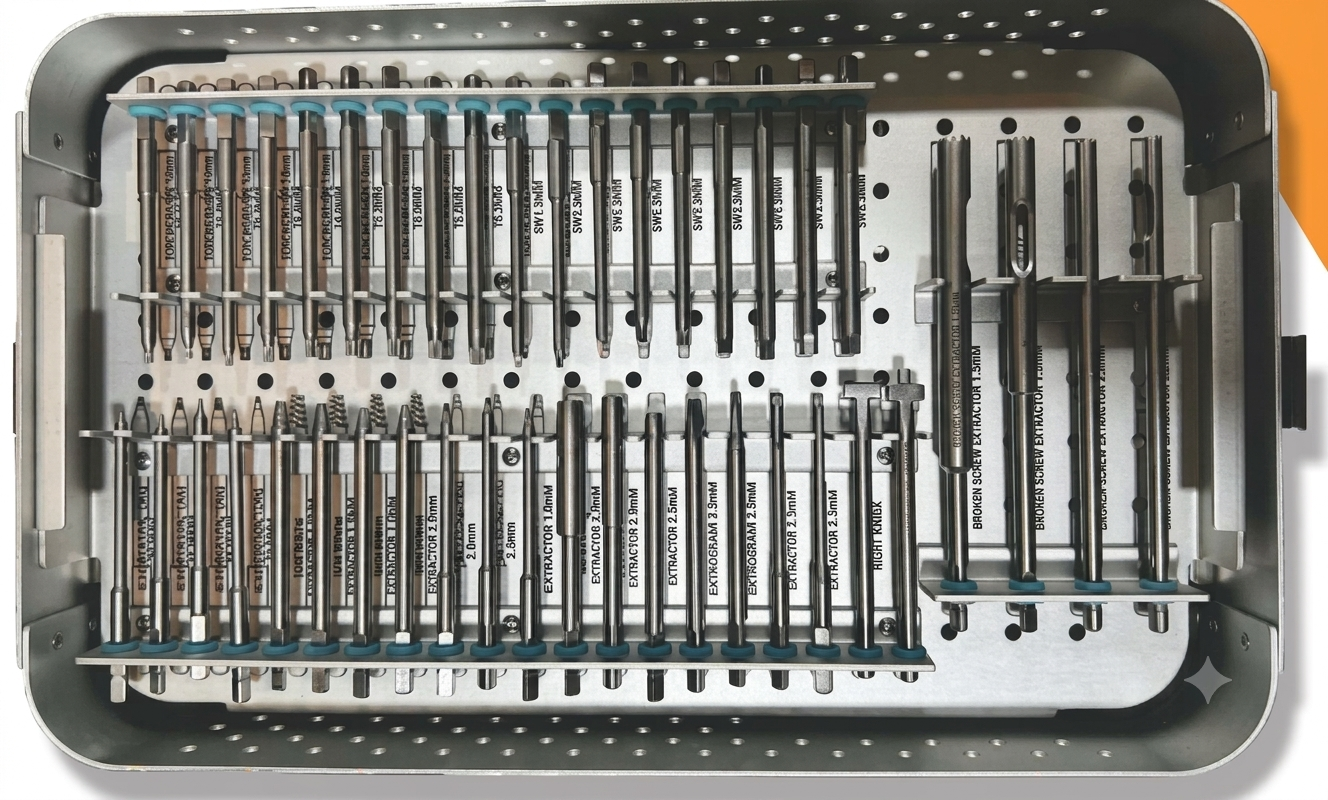Broken Screw Removal Instrument Set